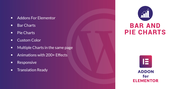 Bar And Pie Charts For Elementor WordPress Plugin Preview - Rating, Reviews, Demo & Download