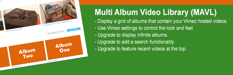 BaseBuild: Multi Album Video Library Plugin Preview - Rating, Reviews, Demo & Download