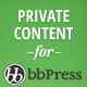 BbPress Private Content WordPress Plugin