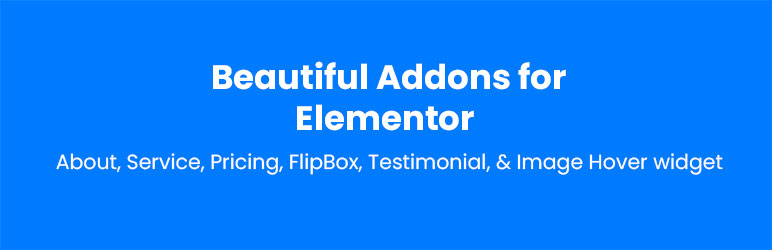 Beautiful Addons For Elementor Preview Wordpress Plugin - Rating, Reviews, Demo & Download