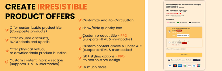 Beautiful Product Offers For WooCommerce Preview Wordpress Plugin - Rating, Reviews, Demo & Download