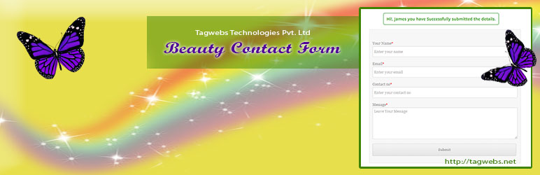 Beauty Contact Form Preview Wordpress Plugin - Rating, Reviews, Demo & Download