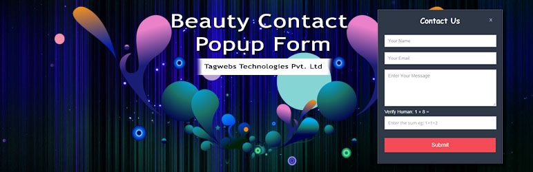 Beauty Contact Popup Form Preview Wordpress Plugin - Rating, Reviews, Demo & Download