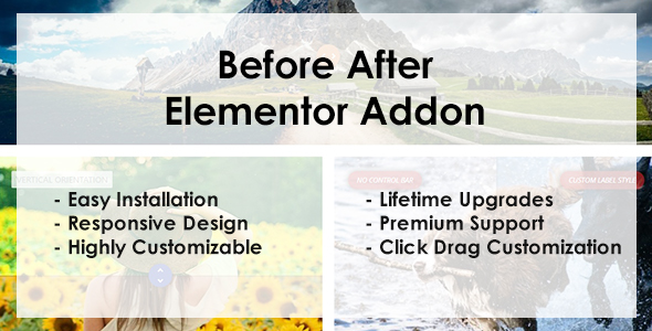 Before After – Elementor Addon Preview Wordpress Plugin - Rating, Reviews, Demo & Download