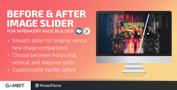Before & After Image Slider For WPBakery Page Builder (formerly Visual Composer) Preview Wordpress Plugin - Rating, Reviews, Demo & Download