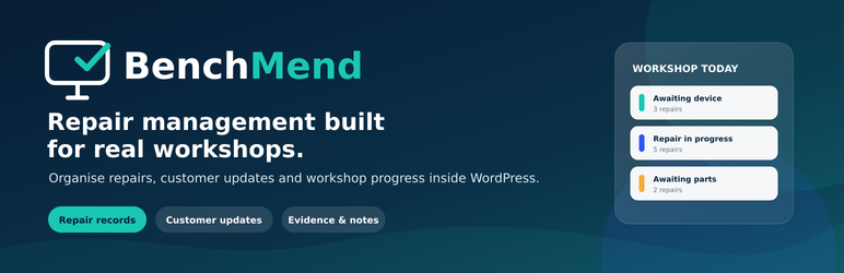 BenchMend Preview Wordpress Plugin - Rating, Reviews, Demo & Download