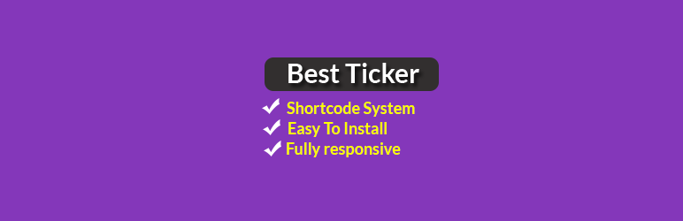 Best Ticker Preview Wordpress Plugin - Rating, Reviews, Demo & Download