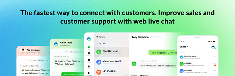 Bestchat – Live Chat And Chatbot Preview Wordpress Plugin - Rating, Reviews, Demo & Download
