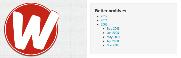 Better Archives Widget Preview Wordpress Plugin - Rating, Reviews, Demo & Download