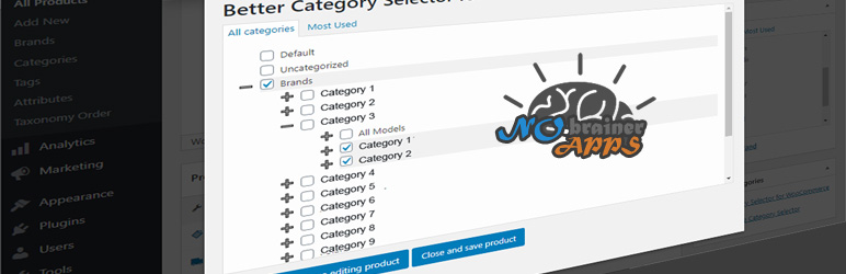 Better Category Selector For WooCommerce Preview Wordpress Plugin - Rating, Reviews, Demo & Download