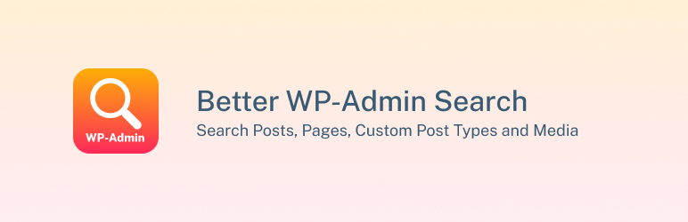 Better WP-Admin Search Preview Wordpress Plugin - Rating, Reviews, Demo & Download