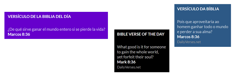 Bible Verse Of The Day Preview Wordpress Plugin - Rating, Reviews, Demo & Download