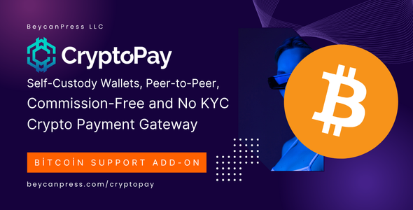 Bitcoin Crypto Payments Support For CryptoPay Preview Wordpress Plugin - Rating, Reviews, Demo & Download