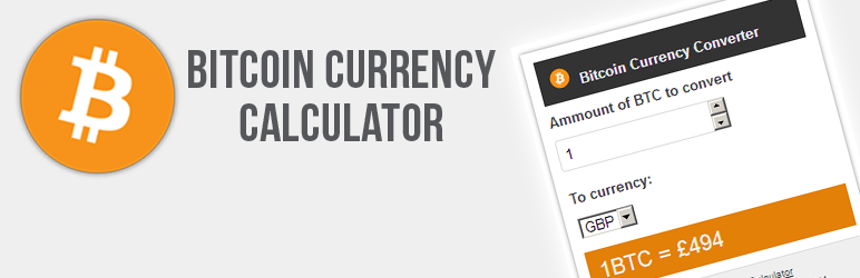 Bitcoin Currency Calculator Preview Wordpress Plugin - Rating, Reviews, Demo & Download