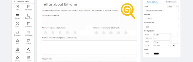BitForm – Data Management Solution Plugin for Wordpress Preview - Rating, Reviews, Demo & Download