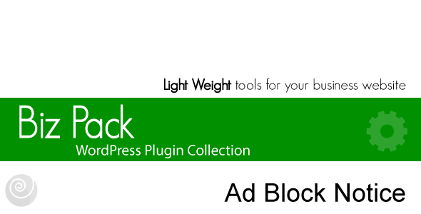 Biz Pack Ad Block Notice Preview Wordpress Plugin - Rating, Reviews, Demo & Download