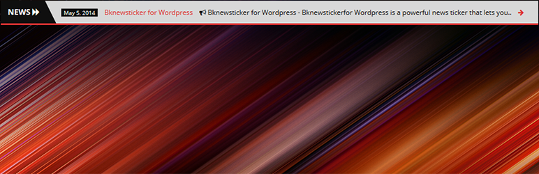 Bknewsticker Preview Wordpress Plugin - Rating, Reviews, Demo & Download