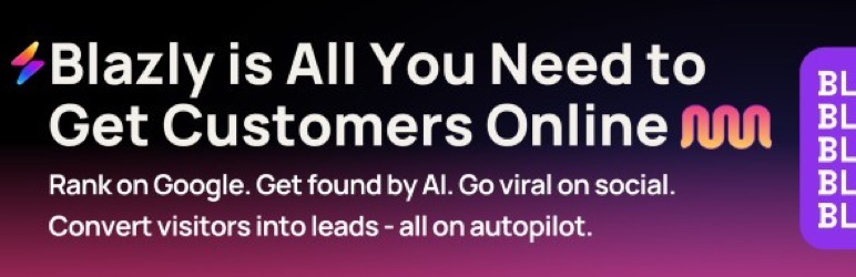 Blazly Generative Engine Optimization Tool Preview Wordpress Plugin - Rating, Reviews, Demo & Download
