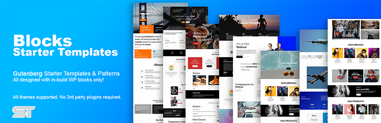 Blocks Starter Templates Preview Wordpress Plugin - Rating, Reviews, Demo & Download