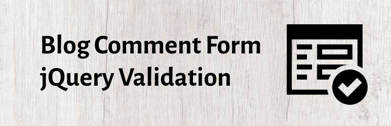 Blog Comment Form JQuery Validation Preview Wordpress Plugin - Rating, Reviews, Demo & Download