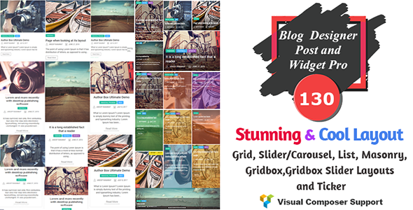 Blog Designer – Post And Widget Pro Preview Wordpress Plugin - Rating, Reviews, Demo & Download