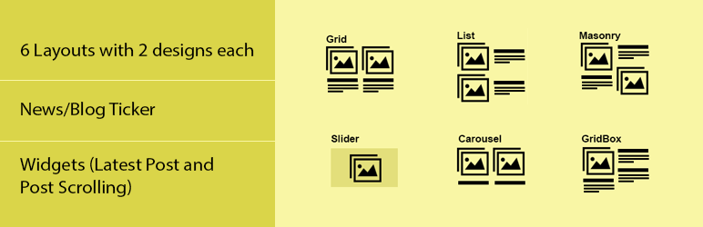 Blog Grid & Post Grid – Blog Post Slider, Blog Post Carousel, Blog Post Ticker, Blog Post Masonry, Category Post Grid By News & Blog Designer Pack Preview Wordpress Plugin - Rating, Reviews, Demo & Download