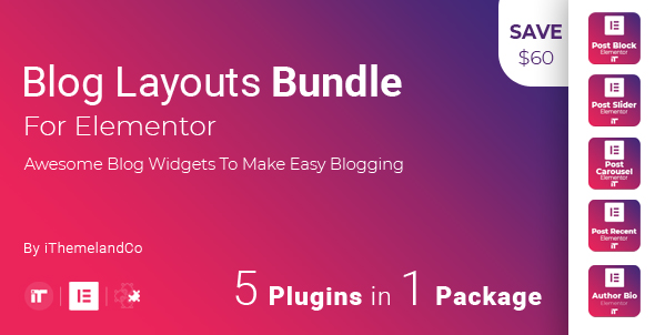 Blog Layouts Bundle For Elementor Preview Wordpress Plugin - Rating, Reviews, Demo & Download