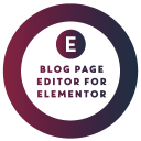 Blog Page Editor For Elementor