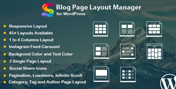 Blog Page Layout Manager Plugin for Wordpress Preview - Rating, Reviews, Demo & Download