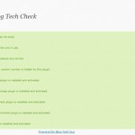 Blog Tech Check