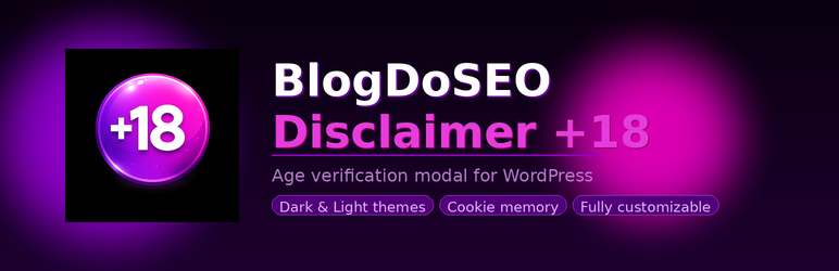 BlogDoSEO Disclaimer +18 Preview Wordpress Plugin - Rating, Reviews, Demo & Download