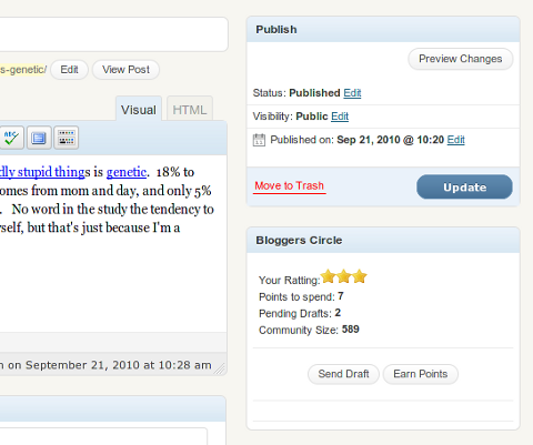 Bloggers Circle Preview Wordpress Plugin - Rating, Reviews, Demo & Download