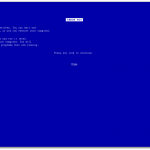 Blue Screen Of The Dead For WordPress