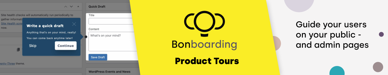 Bonboarding Preview Wordpress Plugin - Rating, Reviews, Demo & Download