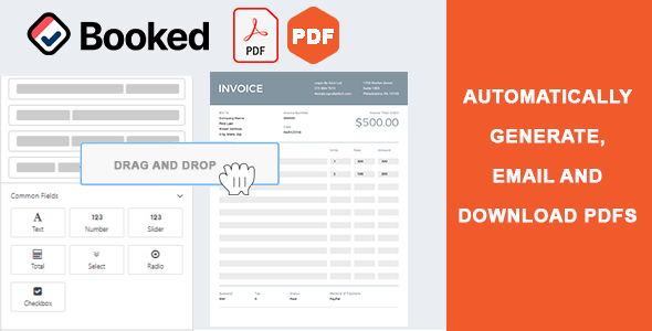 Booked PDF Customizer – Appointment Booking Plugin for Wordpress Preview - Rating, Reviews, Demo & Download