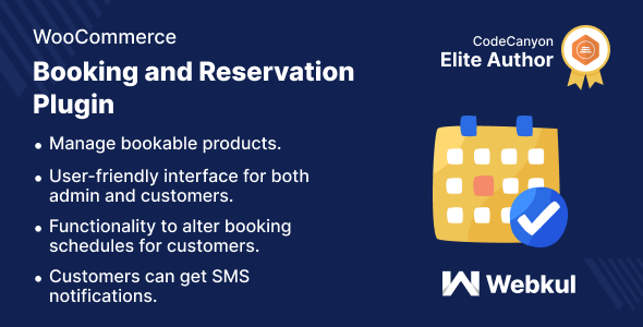 Booking And Reservation Plugin For WooCommerce Preview - Rating, Reviews, Demo & Download