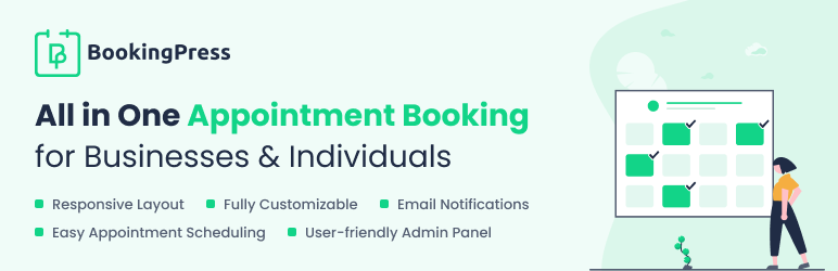 BookingPress – Appointments Booking Calendar Plugin And Online Scheduling Plugin Preview - Rating, Reviews, Demo & Download