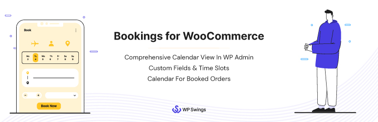 Bookings For WooCommerce  – Schedule Appointments, Manage Bookings, Show Availability, Calendar Listings Preview Wordpress Plugin - Rating, Reviews, Demo & Download