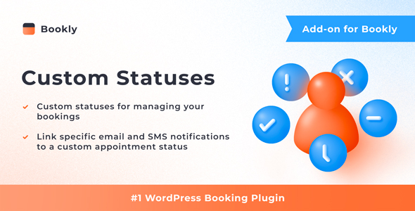 Bookly Custom Statuses (Add-on) Preview Wordpress Plugin - Rating, Reviews, Demo & Download