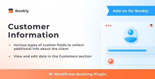 Bookly Customer Information (Add-on) Preview Wordpress Plugin - Rating, Reviews, Demo & Download