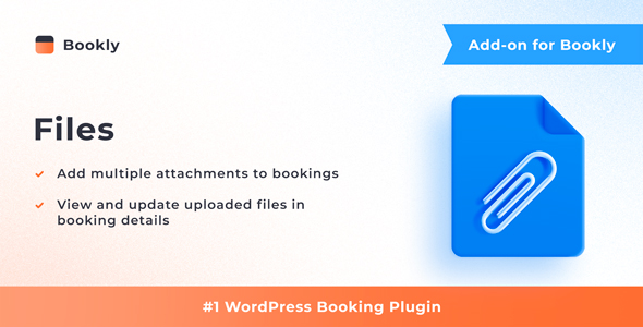 Bookly Files (Add-on) Preview Wordpress Plugin - Rating, Reviews, Demo & Download