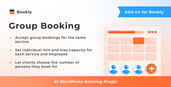 Bookly Group Booking (Add-on) Preview Wordpress Plugin - Rating, Reviews, Demo & Download