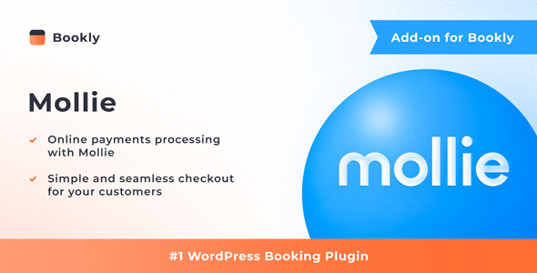 Bookly Mollie (Add-on) Preview Wordpress Plugin - Rating, Reviews, Demo & Download