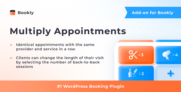 Bookly Multiply Appointments (Add-on) Preview Wordpress Plugin - Rating, Reviews, Demo & Download