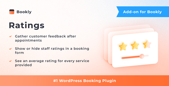 Bookly Ratings (Add-on) Preview Wordpress Plugin - Rating, Reviews, Demo & Download