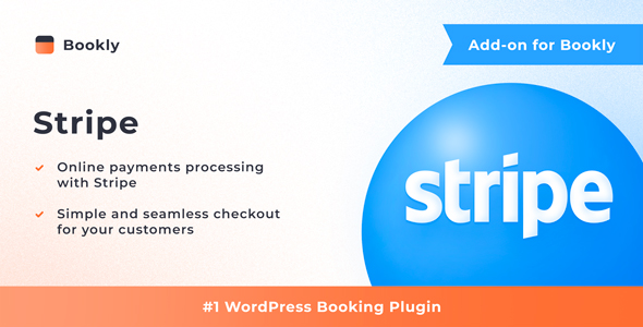 Bookly Stripe (Add-on) Preview Wordpress Plugin - Rating, Reviews, Demo & Download
