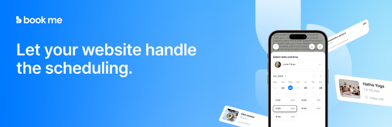 Bookme Widget Preview Wordpress Plugin - Rating, Reviews, Demo & Download