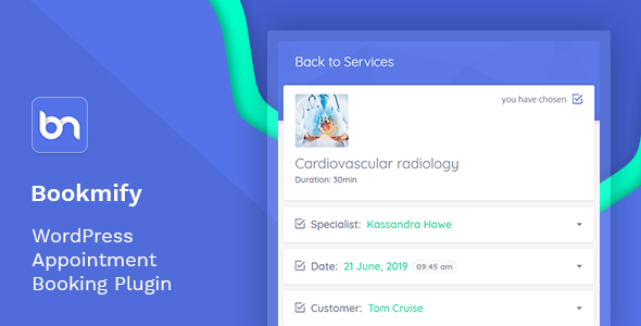 Bookmify – Appointment Booking WordPress Plugin Preview - Rating, Reviews, Demo & Download