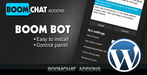 Boombot Addons For Boomchat Wordpress Edition Preview - Rating, Reviews, Demo & Download