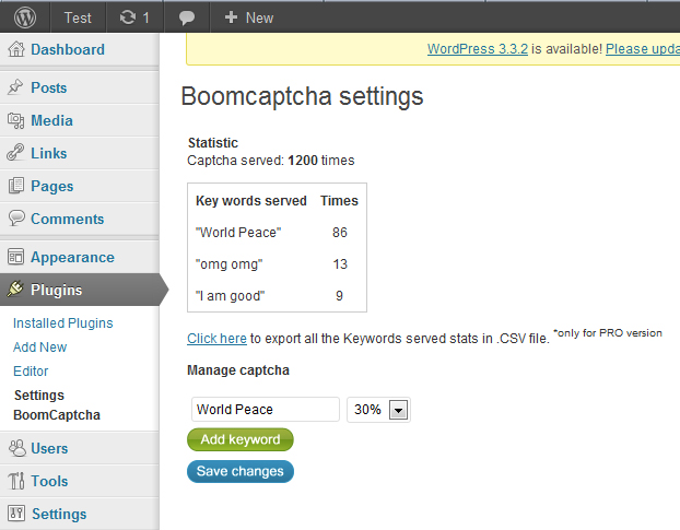 Boomcaptcha Preview Wordpress Plugin - Rating, Reviews, Demo & Download